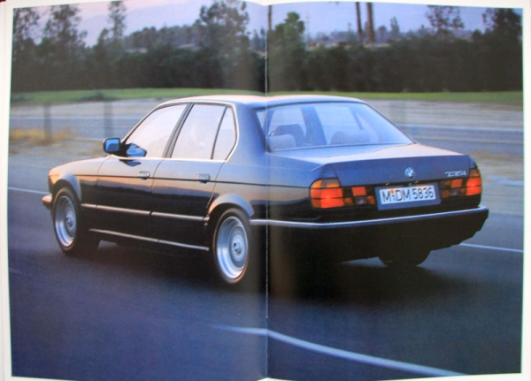 BMW 730 i - 735 iL Modellprogramm 1986 Automobilprospekt (10224)